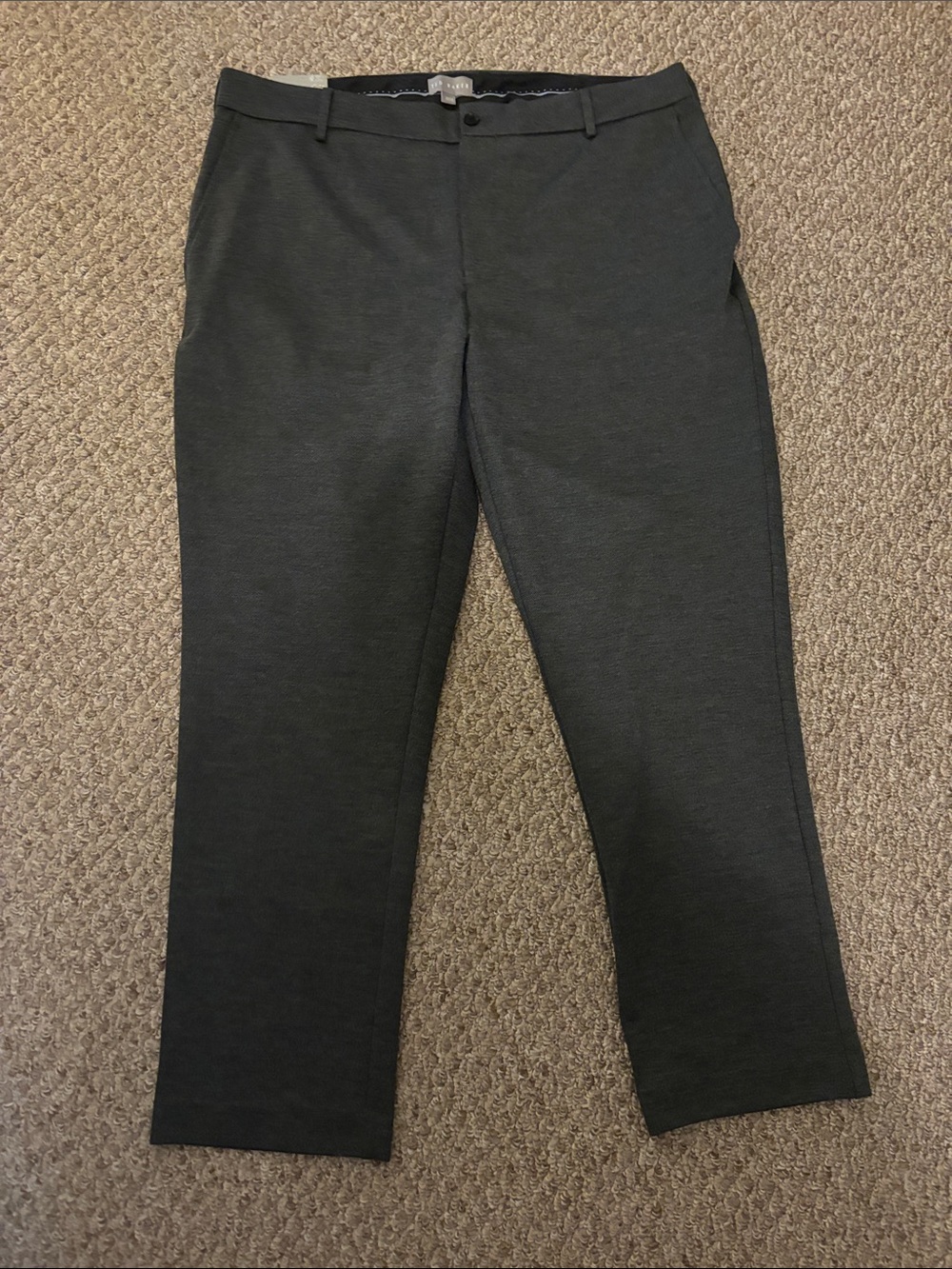 NWT Ted Baker Dark Gray Slim Dress Pants Size 38/30